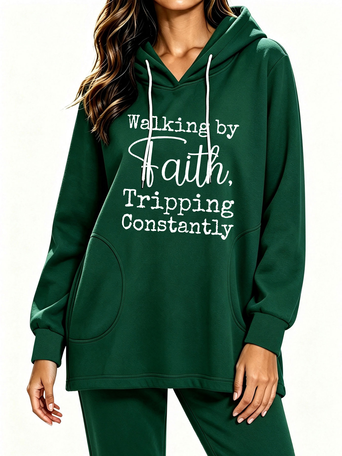 Winter Clothing Quotes - Fun Belief Quote White English Print