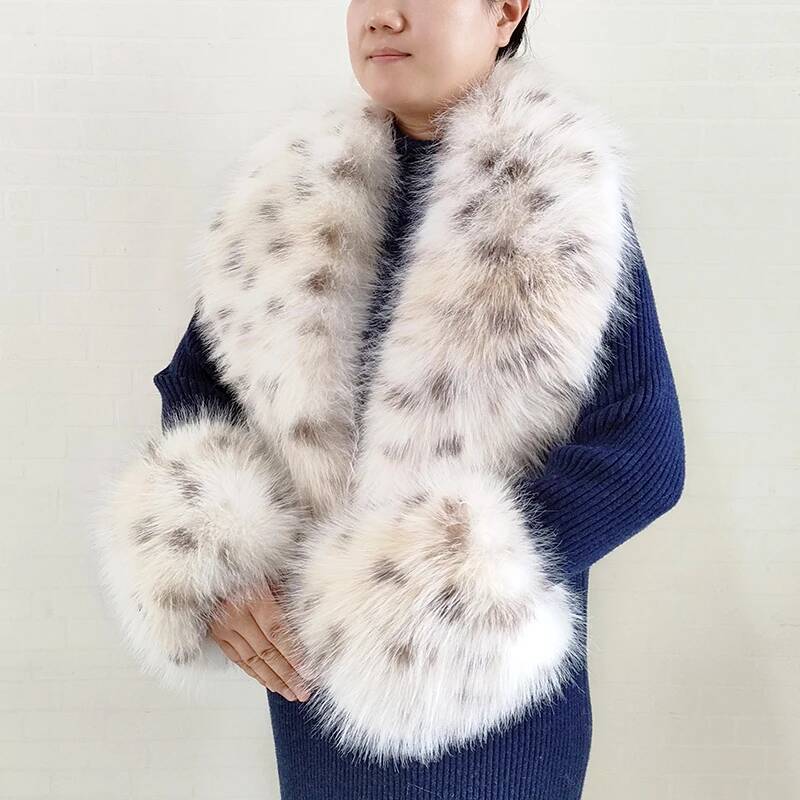 Winter Clothing Items - Large Women Faux Fox Fur Scarf