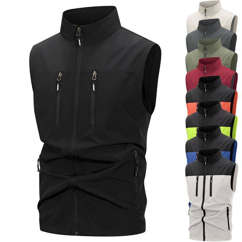 Winter Clothing Items - Men's Lightweight Softshell Vest with Zipper