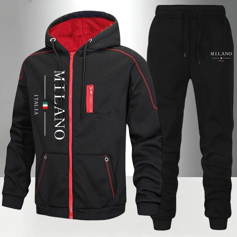 Winter Clothing Items - italy Fashion Men's Set/Coat/Pants Autumn Winter