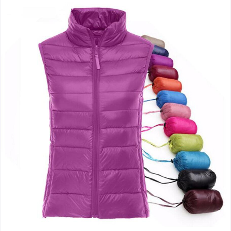 Down Vest Ultralight - Spring autumn women 90% white duck