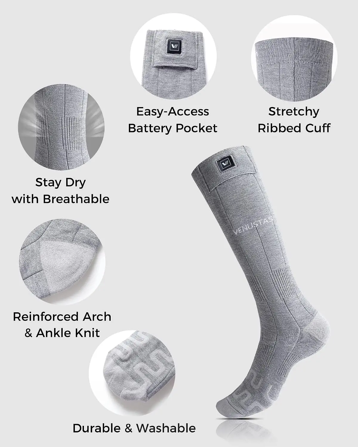 BestsellerHeated Socks for Men - Heated Insole Rechargeable recension och pris