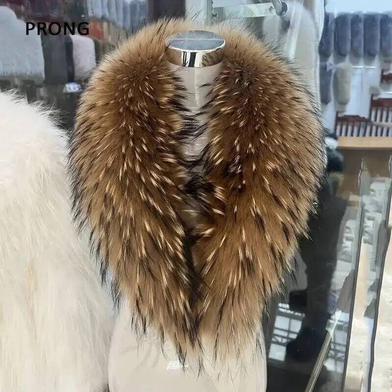 Natural Raccoon Fur Collar Rea - Winter Clothing Items recension och pris