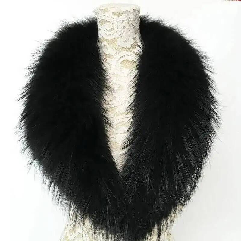 Natural Raccoon Fur Collar Rea - Winter Clothing Items recension och pris