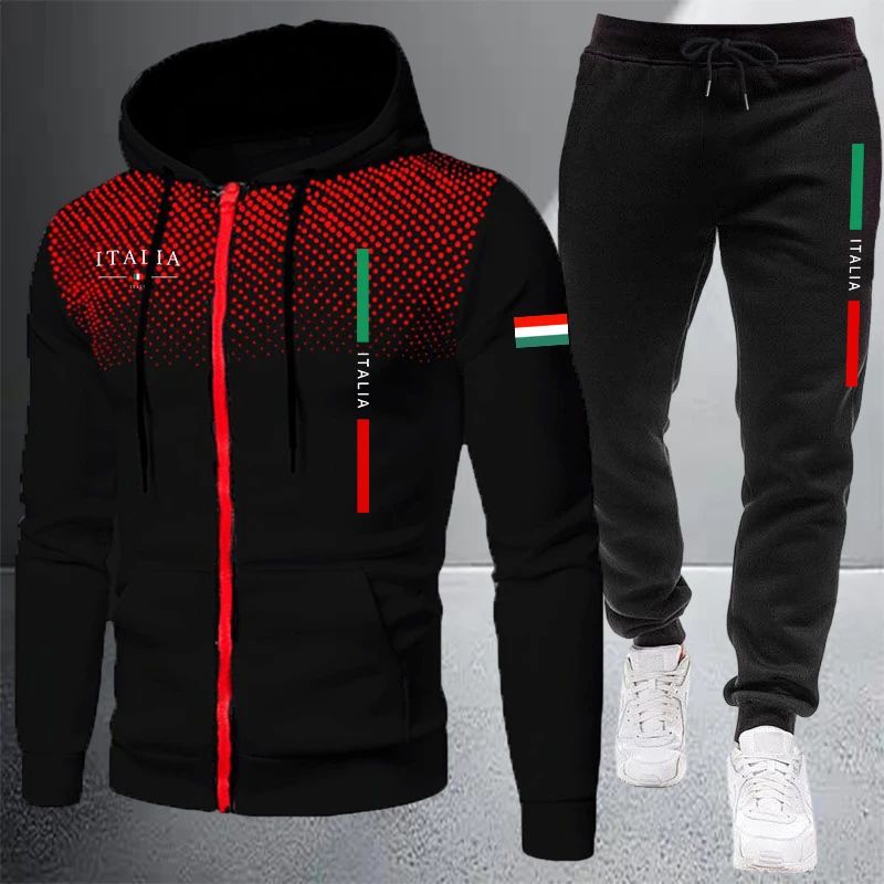 Men's Tracksuit Casual Zip Hoo - Winter Clothing Items recension och pris