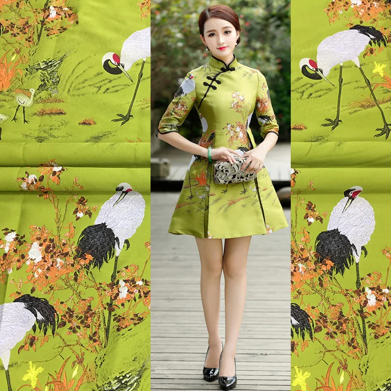 Brocade Jacquard Fabric Autumn - Winter Clothing Wholesale recension och pris