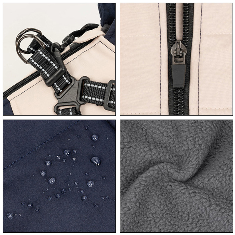Warm Dog Vest With Built-in Ha - Winter Clothing Line recension och pris