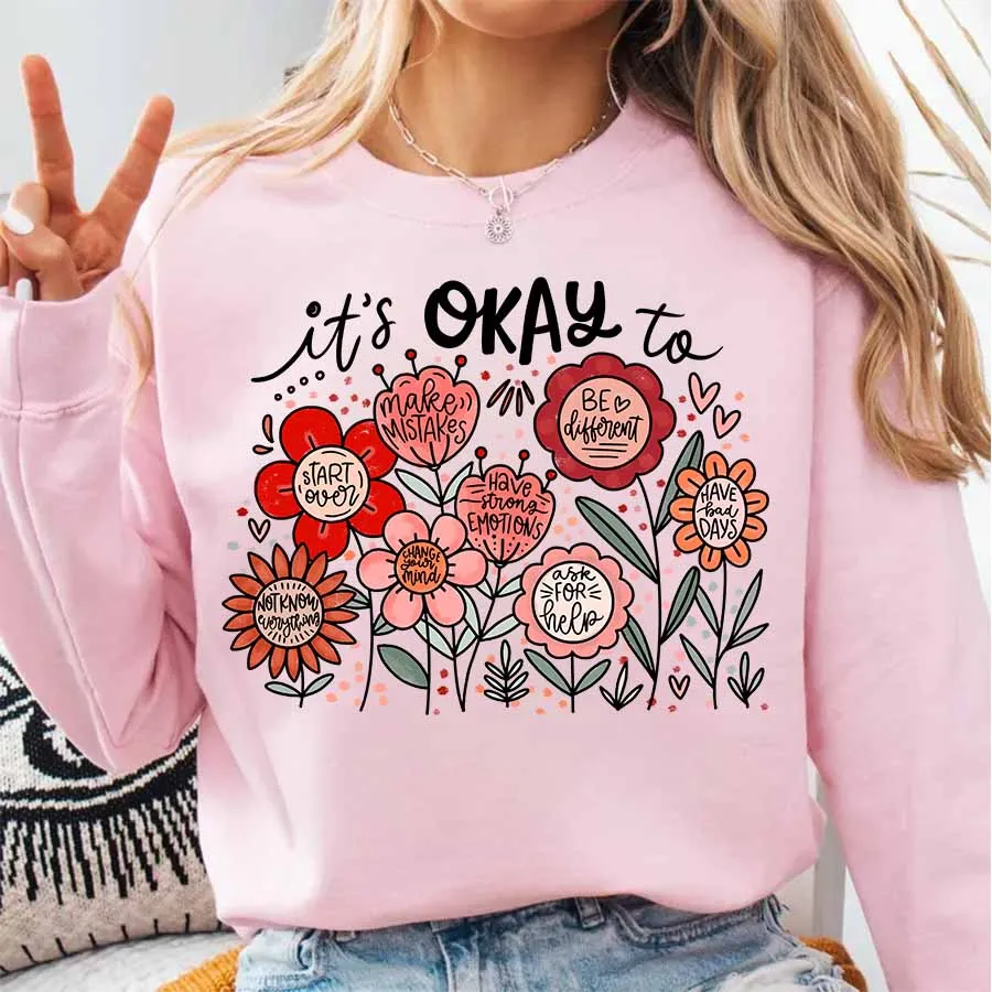 It's okay to Boho Floral Motiv - Winter Clothing Quotes recension och pris