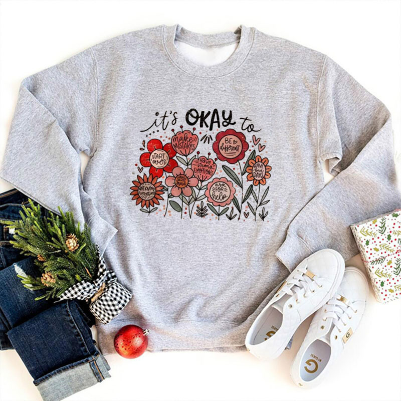 It's okay to Boho Floral Motiv - Winter Clothing Quotes recension och pris