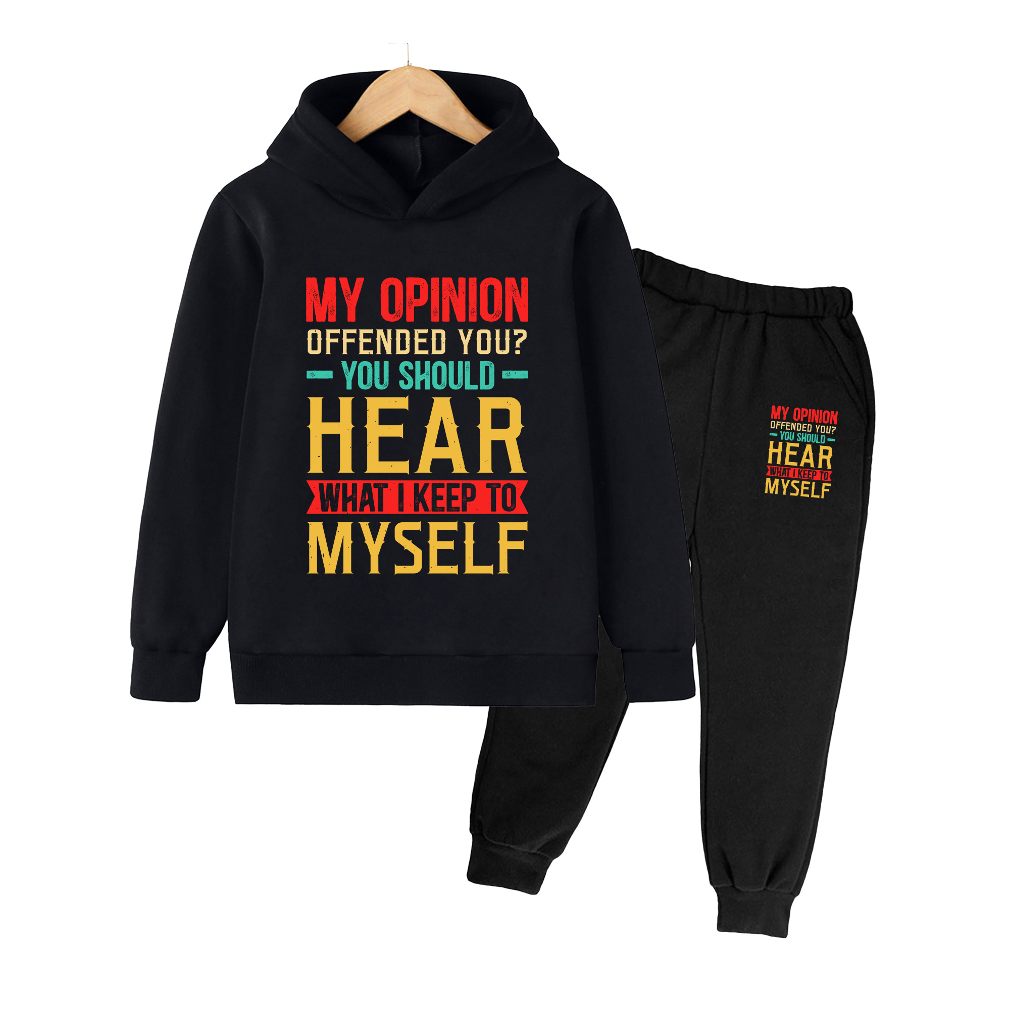 Kids Hoodie & Sweatpants Set,  - Winter Clothing Quotes recension och pris