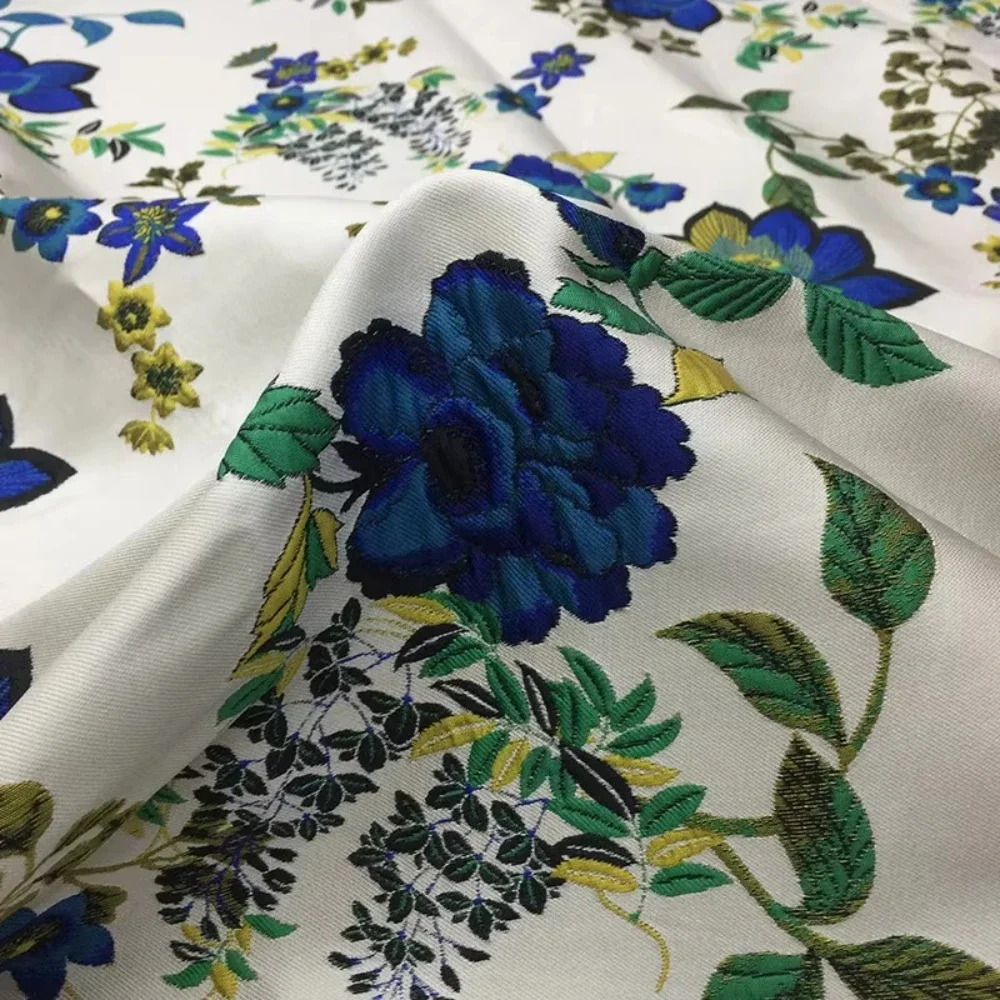 Brocade Jacquard Fabric Autumn - Winter Clothing Wholesale recension och pris