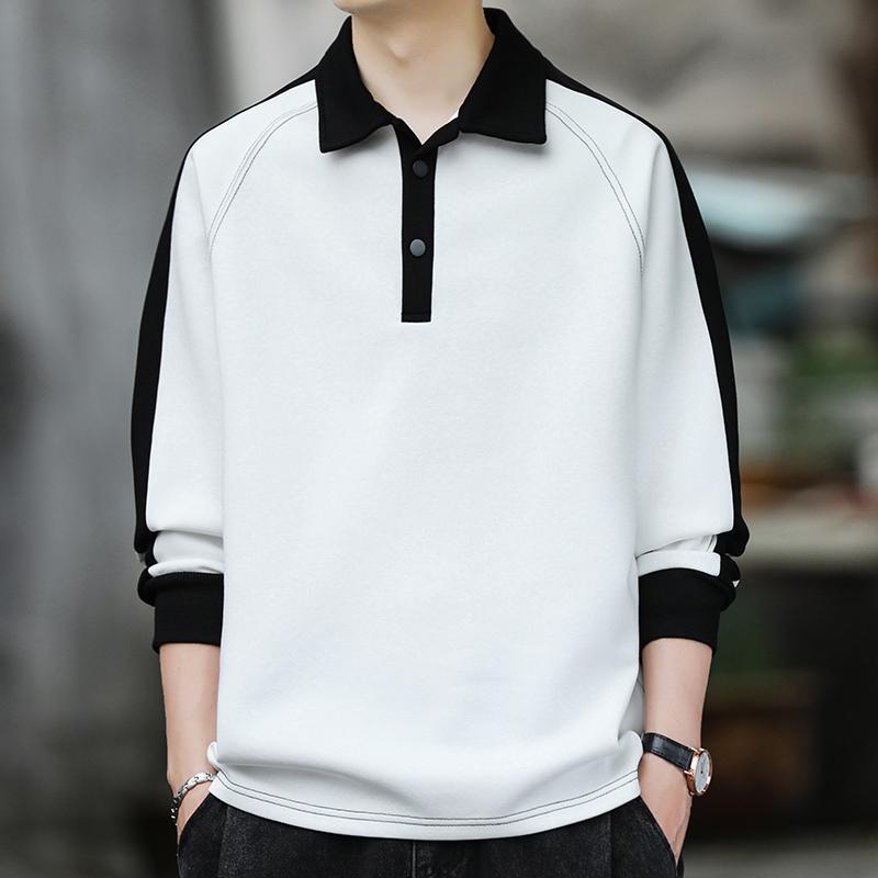 Color Contrast Mens Polo Shirt - Winter Clothing Quotes recension och pris
