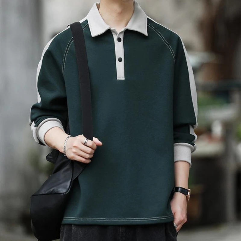 Color Contrast Mens Polo Shirt - Winter Clothing Quotes recension och pris