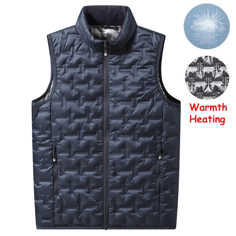 Men Winter New White Duck Down - Down Vest Ultralight recension och pris