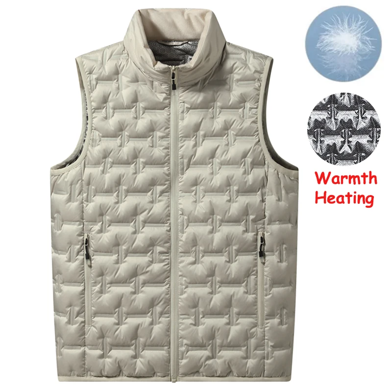 Men Winter New White Duck Down - Down Vest Ultralight recension och pris