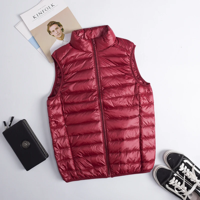 Autumn Winter Men Duck Down Ve - Down Vest Ultralight recension och pris