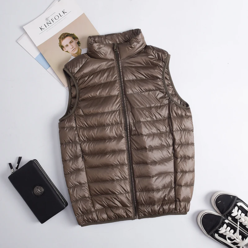 Autumn Winter Men Duck Down Ve - Down Vest Ultralight recension och pris