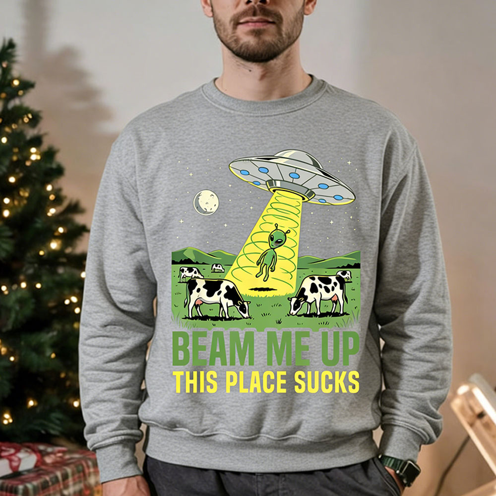 Beam Me Up This Place Sucks Me - Winter Clothing Quotes recension och pris