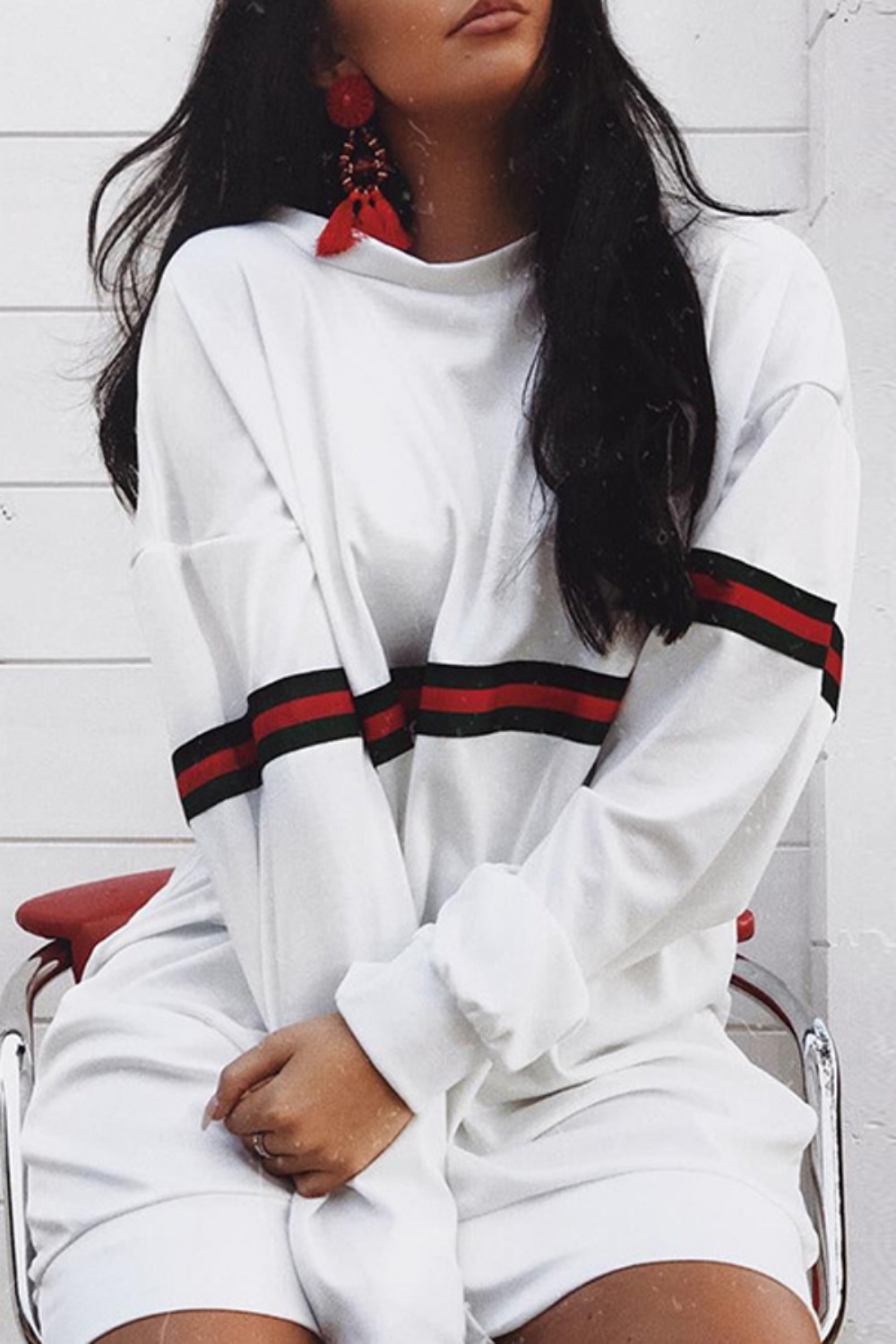 Womens Oversized Long Hoodie D - Winter Clothing H&M recension och pris