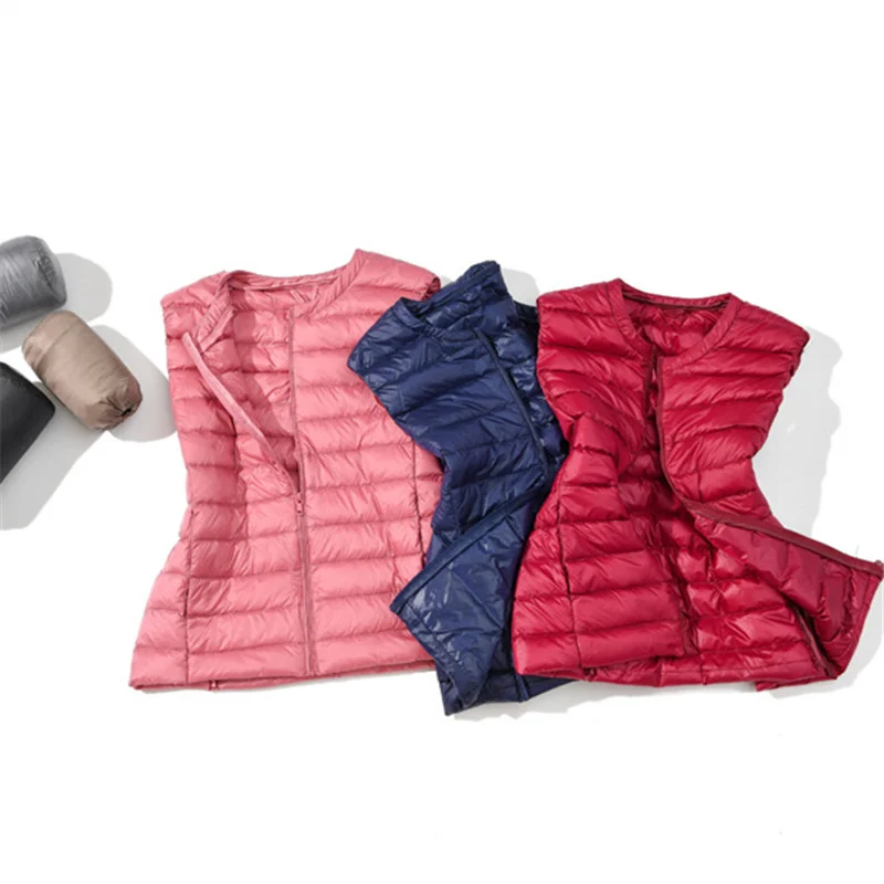Oversized 5XL 6XL 7XL Female O - Down Vest Ultralight recension och pris