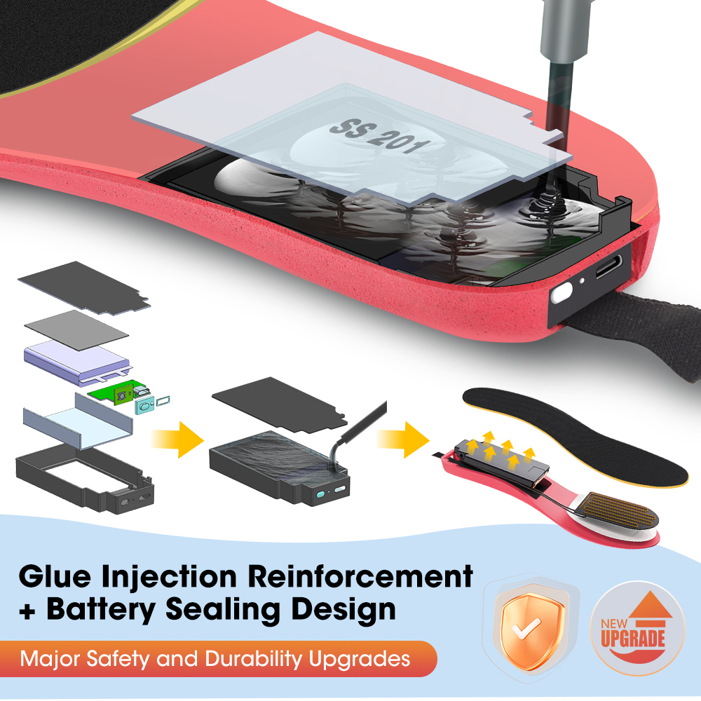 APP Control Smart Heated Insol - Heated Insole Rechargeable recension och pris
