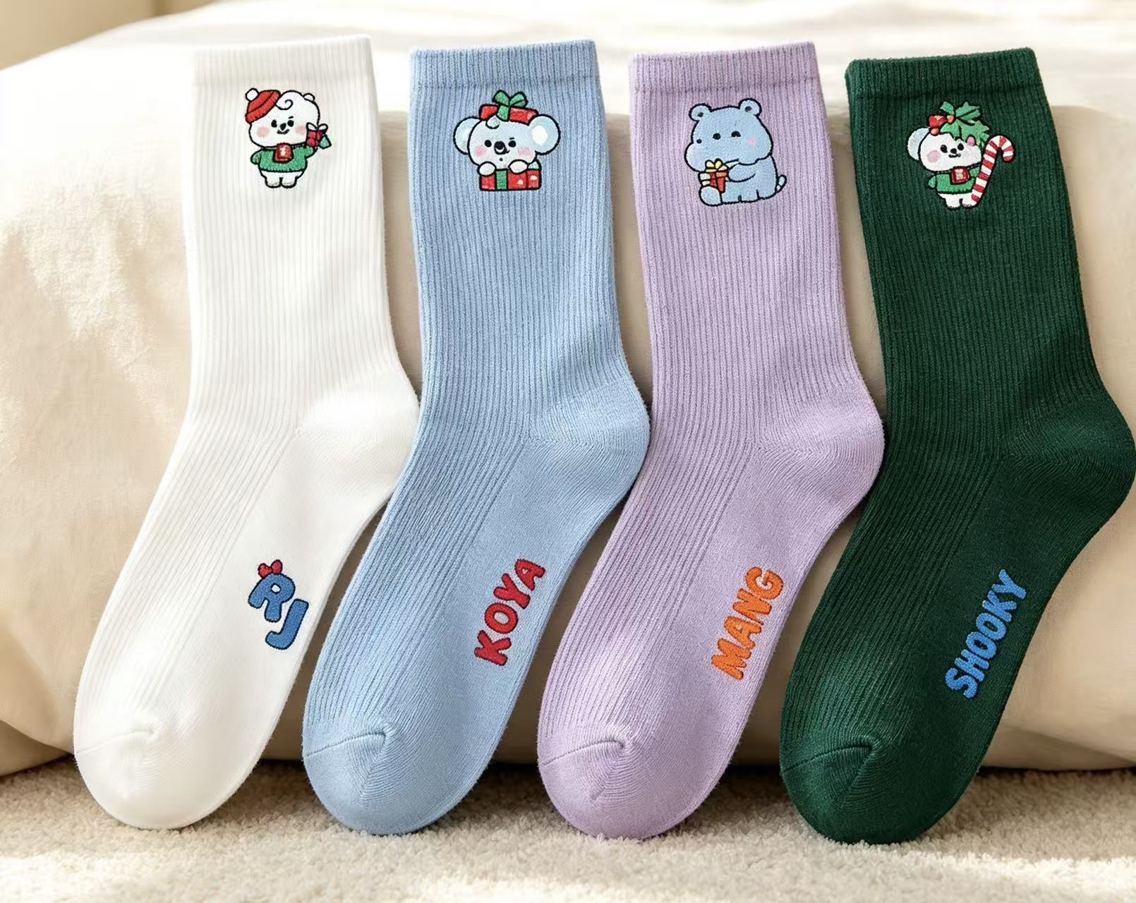 BT21 Socks Christmas Series Ca - Winter Clothing Line recension och pris