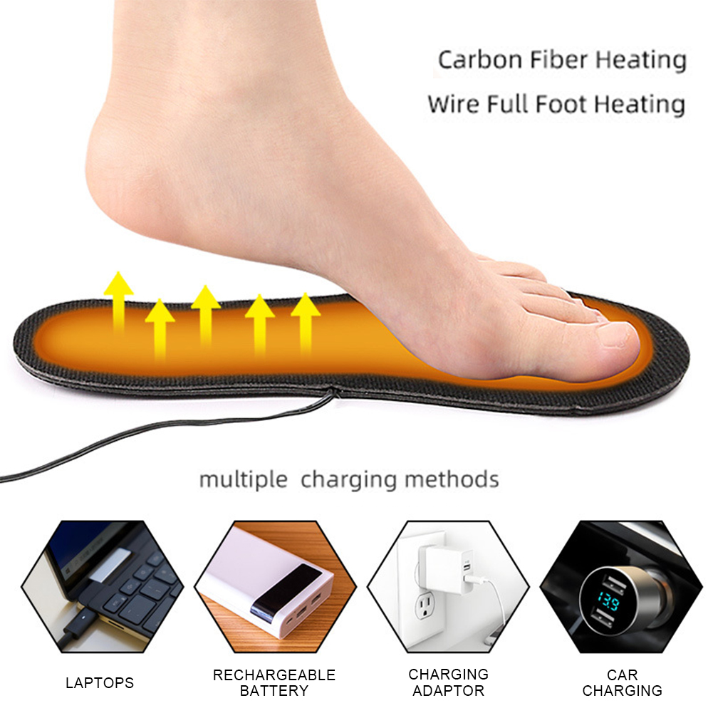USB Heated Shoe Insoles Electr - Heated Insole Rechargeable recension och pris