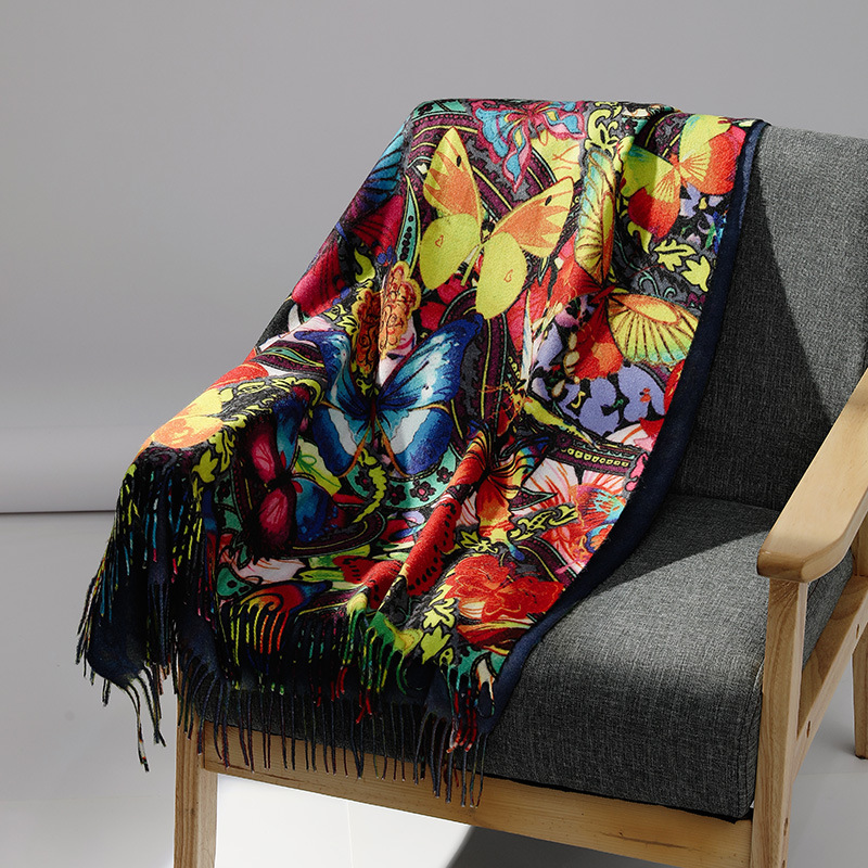 Luxury Brand Oil Painting Cash - Cashmere Scarf Wrap recension och pris