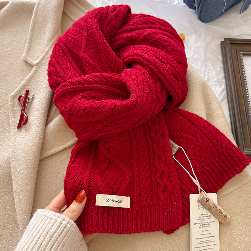 Luxury 100% Wool Scarf Women M - Cashmere Scarf Wrap recension och pris