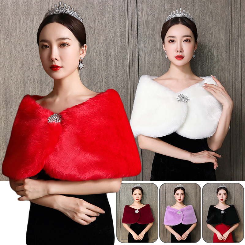 Women Bridal Shawl Wedding Cap - Winter Clothing Items recension och pris