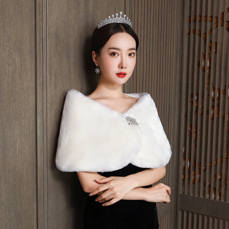 Women Bridal Shawl Wedding Cap - Winter Clothing Items recension och pris