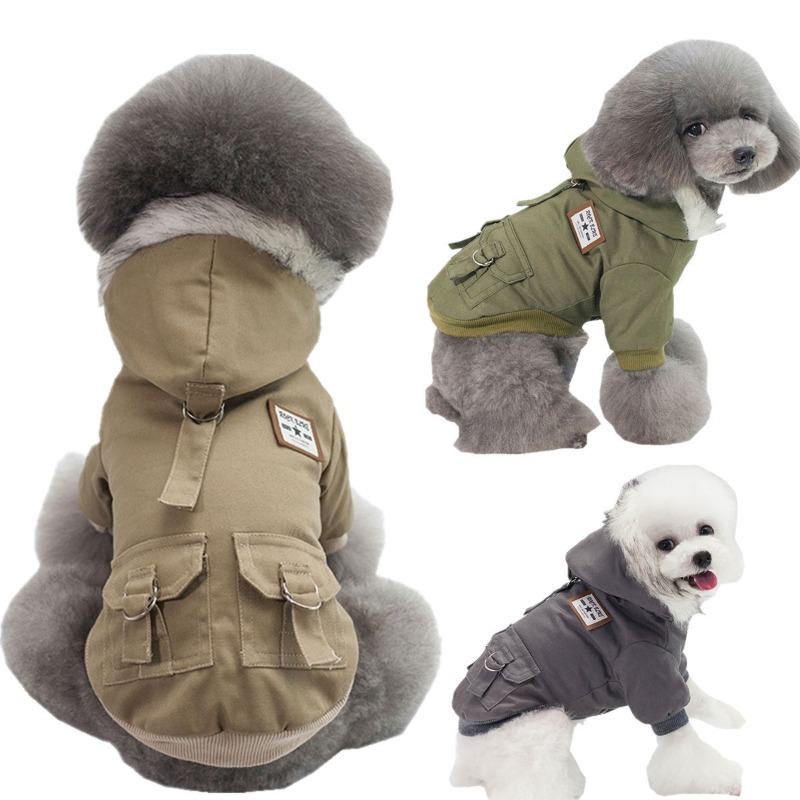 Warm Dog Hooded Jacket Multi P - Winter Clothing Line recension och pris