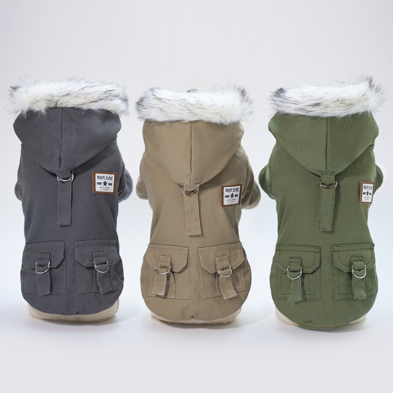 Warm Dog Hooded Jacket Multi P - Winter Clothing Line recension och pris