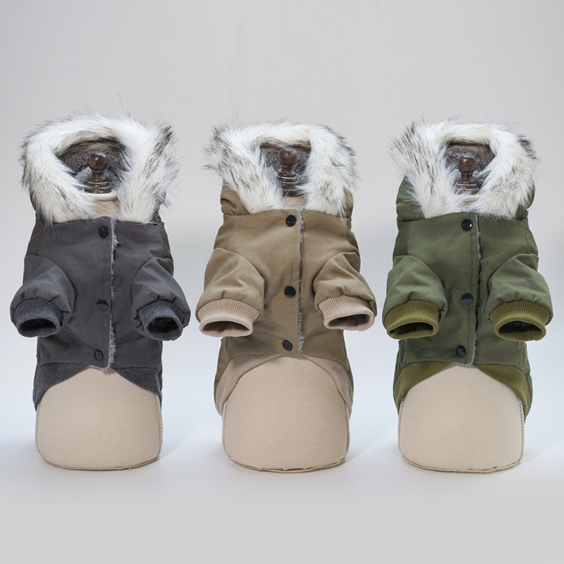 Warm Dog Hooded Jacket Multi P - Winter Clothing Line recension och pris