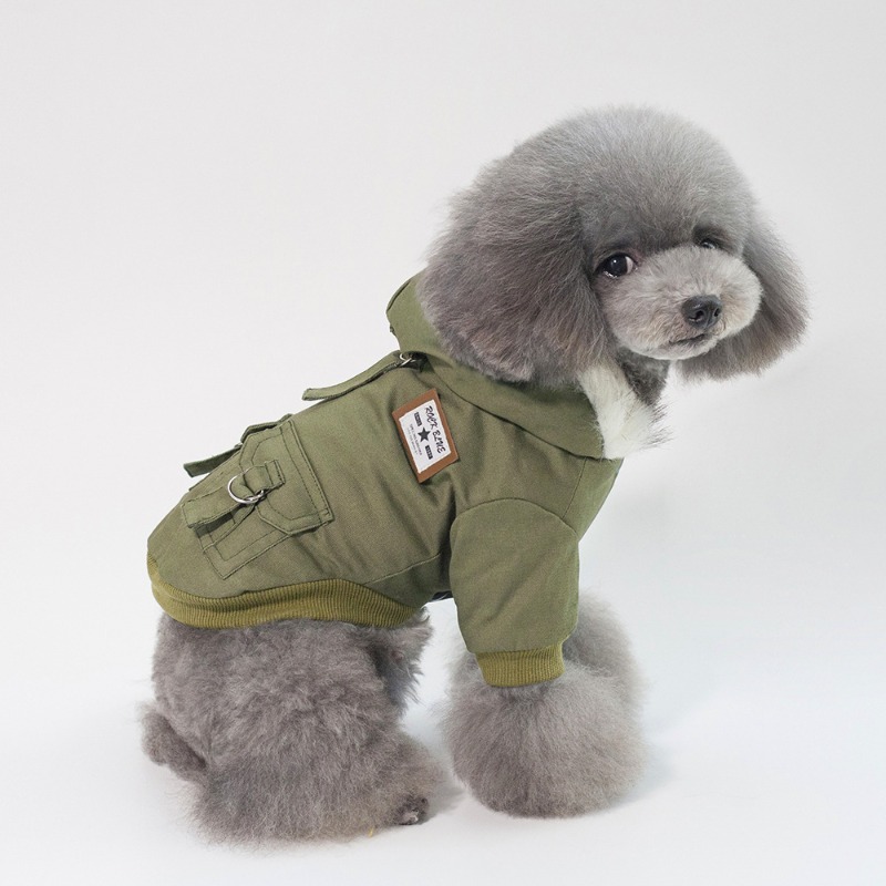 Warm Dog Hooded Jacket Multi P - Winter Clothing Line recension och pris