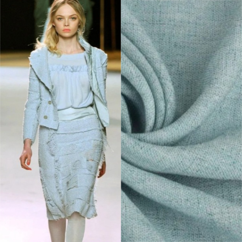 1meter Pure Sky Blue Fabric Li - Winter Clothing Wholesale recension och pris