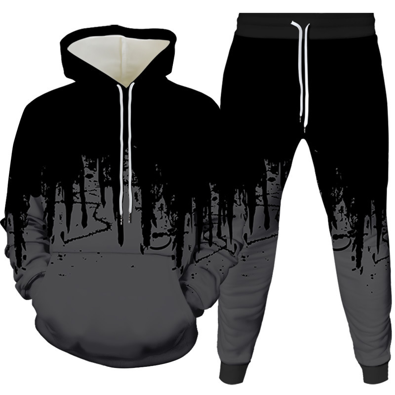 Ink Painting 3D Printed Hoodie - Winter Clothing Men recension och pris